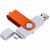 Флешка TWIST COLOR OTG Белая с оранжевым 4018.07.05.32ГБ Флешка TWIST COLOR OTG Белая с оранжевым 4018.07.05.32ГБ