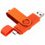 Флешка TWIST COLOR OTG Оранжевая 4018.05.16ГБ Флешка TWIST COLOR OTG Оранжевая 4018.05.16ГБ